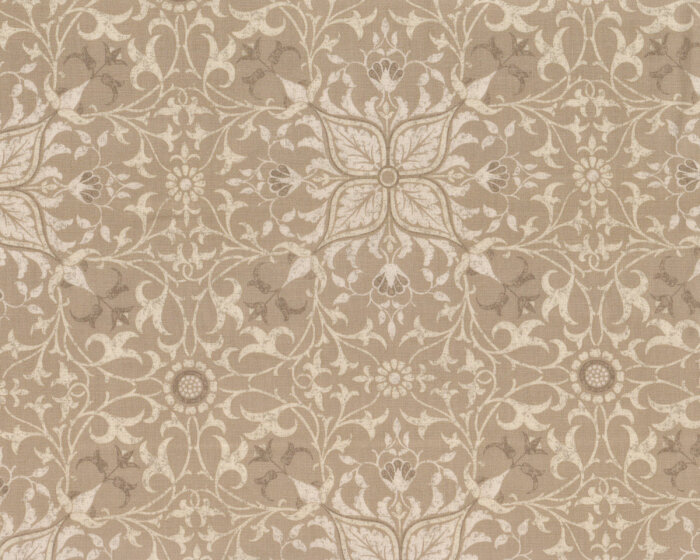 Patchworkstoff MINERAL, Blütenstern, beige, Morris & Co.