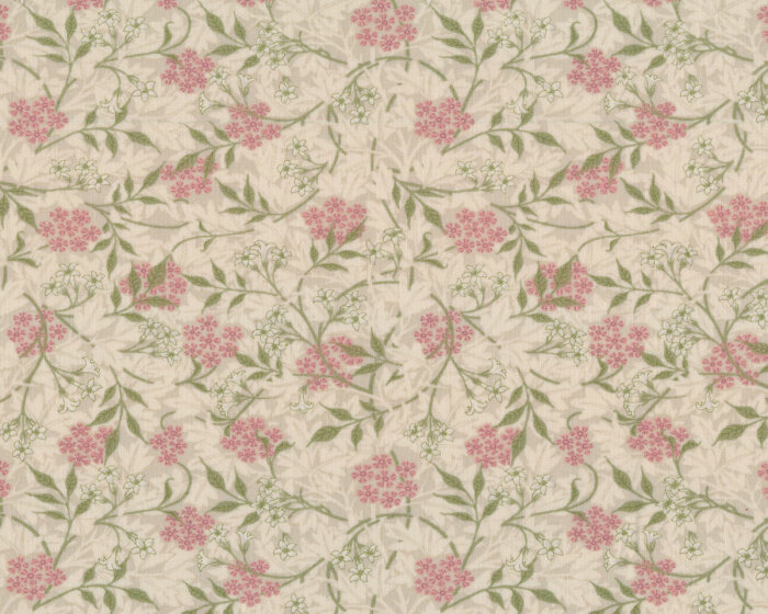 Patchworkstoff GRANADA, Jasminblüten, hellbeige, Morris & Co.