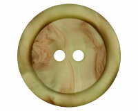 Kunststoffknopf VENICE, Mamor-Optik, Union Knopf olive 18 mm