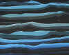 Sweatstoff WAVY STRIPES, Wellenstreifen, blau, Lycklig Design