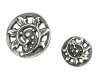 Metallknopf Keltenornament, 2 Größen, altsilber 15 mm
