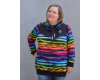 Sweatstoff WAVY STRIPES, Wellenstreifen mit Farbverlauf, pink, Lycklig Design