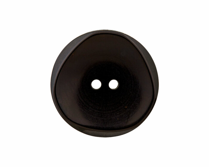 Kunststoffknopf FLORENCE, glänzend, Union Knopf 15 mm schwarz