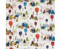 Dekostoff BIG ADVENTURE, Camping in Wald, wollweiß, Clarke & Clarke