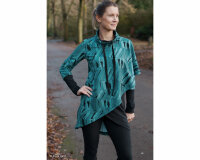 Sweatstoff PALM SPRINGS by Thorsten Berger, Palmenblätter. anthrazit