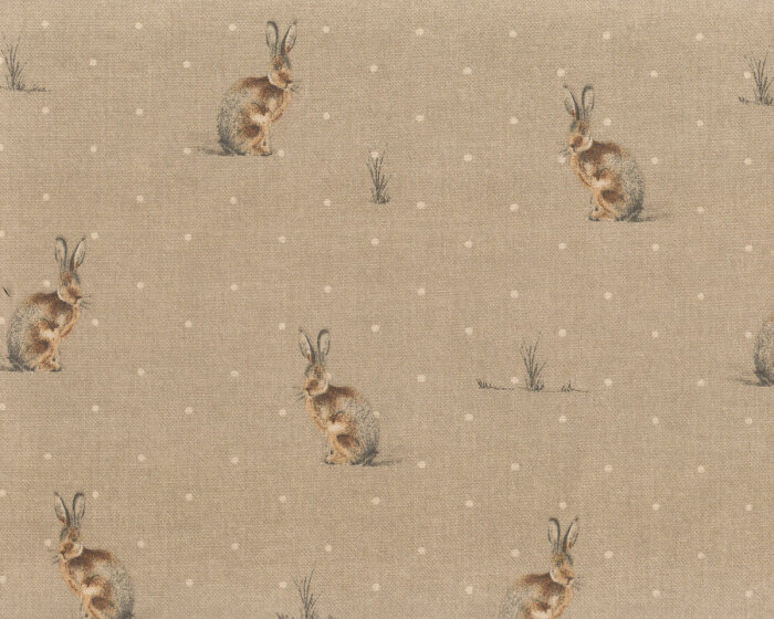 Dekostoff COUNTRY GARDEN, Hasen, Clarke & Clarke