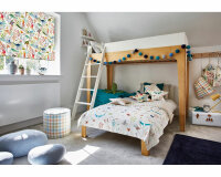 Dekostoff mit Stickerei BIG ADVENTURE, Unterwasser-Welt, Clarke & Clarke