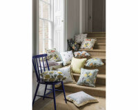 Dekostoff mit Stickerei POMARIUM, Falter, natur-gold metallic, Clarke & Clarke