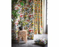 Dekostoff mit Stickerei POMARIUM, Falter, natur-gold metallic, Clarke & Clarke