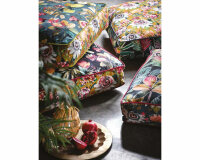 Dekostoff mit Stickerei POMARIUM, Falter, natur-gold metallic, Clarke & Clarke