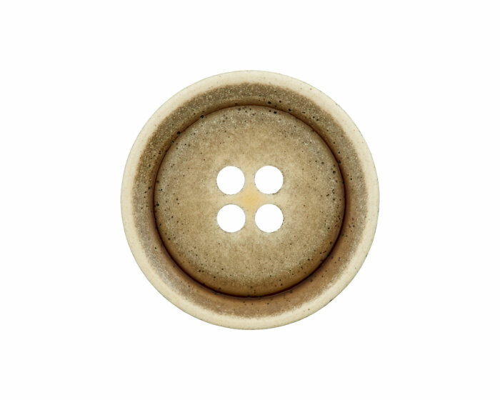 Glänzender Kunststoffknopf VINTAGE, Union Knopf olive 20 mm