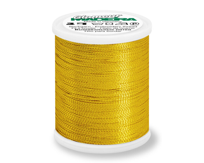 Metallisiertes Maschinenstickgarn GLAMOUR 20, Madeira gold nugget