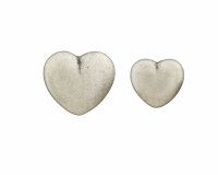 Metallknopf HERZ, matt, Union Knopf 10 mm