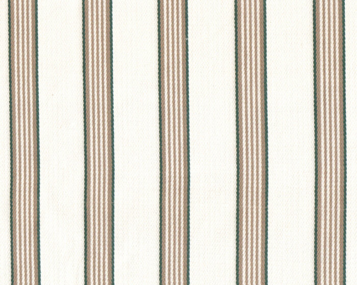 Dekostoff, Canvas EDGEWORTH, Fischgratstreifen, natur-grün, Clarke & Clarke