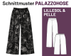 Baumwoll-Stretchstoff FRITZL, Blumenskizzen, schwarz, Hilco