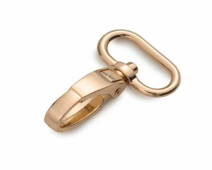 Breiter Karabinerhaken aus Metall, gold, Prym 25 mm