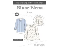 Damen-Schnittmuster Bluse ELENA, fadenkäfer