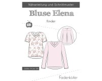 Kinder-Schnittmuster Bluse ELENA, fadenkäfer