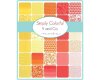 30 cm Reststück Patchworkstoff SIMPLY COLORFUL, Blattzweige, gebrochenes weiß-pastellgelb