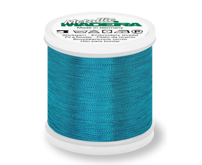 Maschinenstickgarn METALLIC 40, Madeira Smooth turquoise 200 m