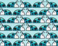 Baumwolljersey KÄFER, Käfer in Reihe,...