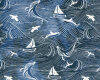 60-cm-Panel Sweatstoff OCEAN BOY, Kapitän, blau-weiß, Hilco