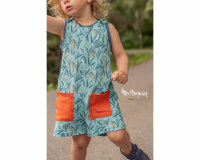 Baumwolljersey HÜPFI, Grashüpfer, türkis, Hilco