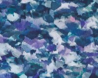 Baumwolljersey AVALANA MOZAIKO, Mosaik, violett