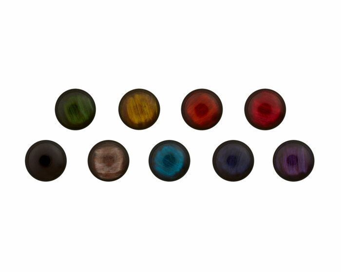 Kunststoffknopf mit Steg in Glasoptik, Union Knopf