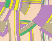 Viskosesatinsstoff mit seidigem Griff, ABSTRAKTA...