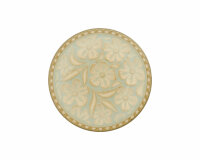 Metallknopf FLORA VITALIS, 23 mm,  Union Knopf hellblau