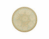 Metallknopf FLORA VITALIS, 23 mm,  Union Knopf hellblau