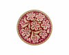 Metallknopf FLORA VITALIS, 23 mm,  Union Knopf rot