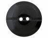 Kunststoffknopf ERNEST, Hornknopf-Optik, Union Knopf 30 mm schwarz
