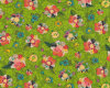 Patchworkstoff Soulshine and Daydreams, Collage-Blüten, limette, Kelly Rae Roberts