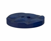 Kunststoffknopf FLORENCE, Relief-Oberfläche, blau und schwarz, Union Knopf