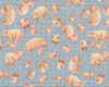 Patchworkstoff GREENER PASTURES, glückiche Schweine, QT fabrics