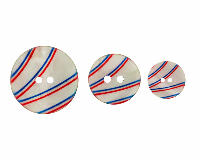 Kunststoffknopf in Perlmut-Optik, Union Knopf 18 mm
