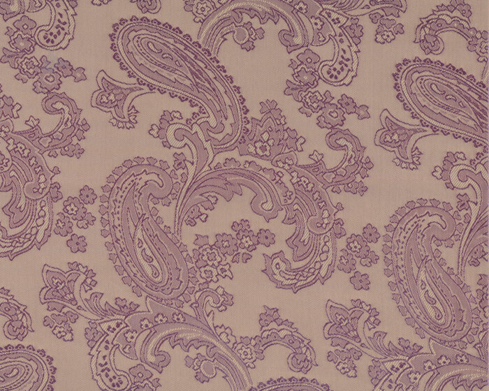 Jacquard-Futterstoff zweifarbig mit Paisleys, beige-lavendel