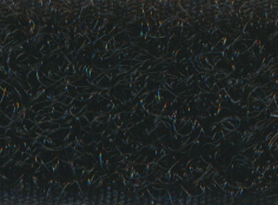 Selbstklebendes Klettband HOT-MELT, 20 mm, weiß und schwarz Haken schwarz