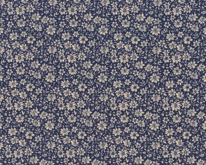 Überbreiter Dekostoff EDELWEISS, Alpen-Blümchen, blau