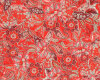 Baumwollstoff KIA, Paisley-Blumen, rot, Hilco