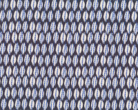 Baumwollstoff mit Stretch INSIDE, Strichel-Ovale, blau