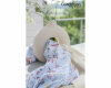Baumwollstoff MOST BEAUTIFUL, Blumenwiese, dunkelblau, ring a roses