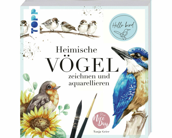 Zeichenbuch: Heimische Vögel zeichnen und aquarellieren, Topp
