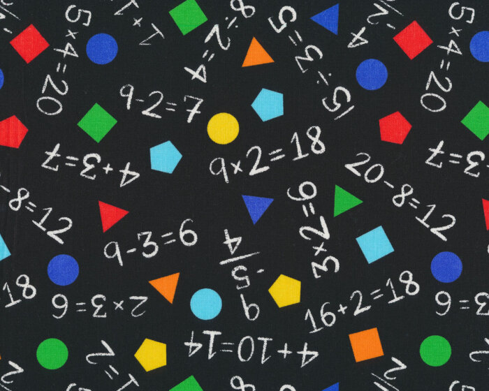 Patchworkstoff TOP OF THE CLASS, Mathe & Geometrie, Blank Quilting