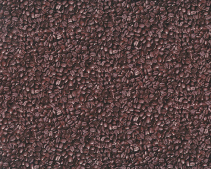 Patchworkstoff FOOD FESTIVAL, Espressobohnen, Elizabeths Studio