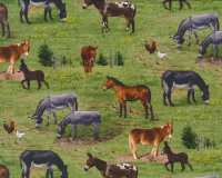 Patchworkstoff FARM ANIMALS, Pferde, Elizabeths Studio