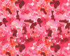 Baumwollstretch EBBA, Blüten im Aquarell-Design, fuchsia, Hilco
