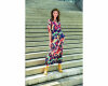 Viskosestoff LOGAN, Ikat-Muster, marineblau, Hilco